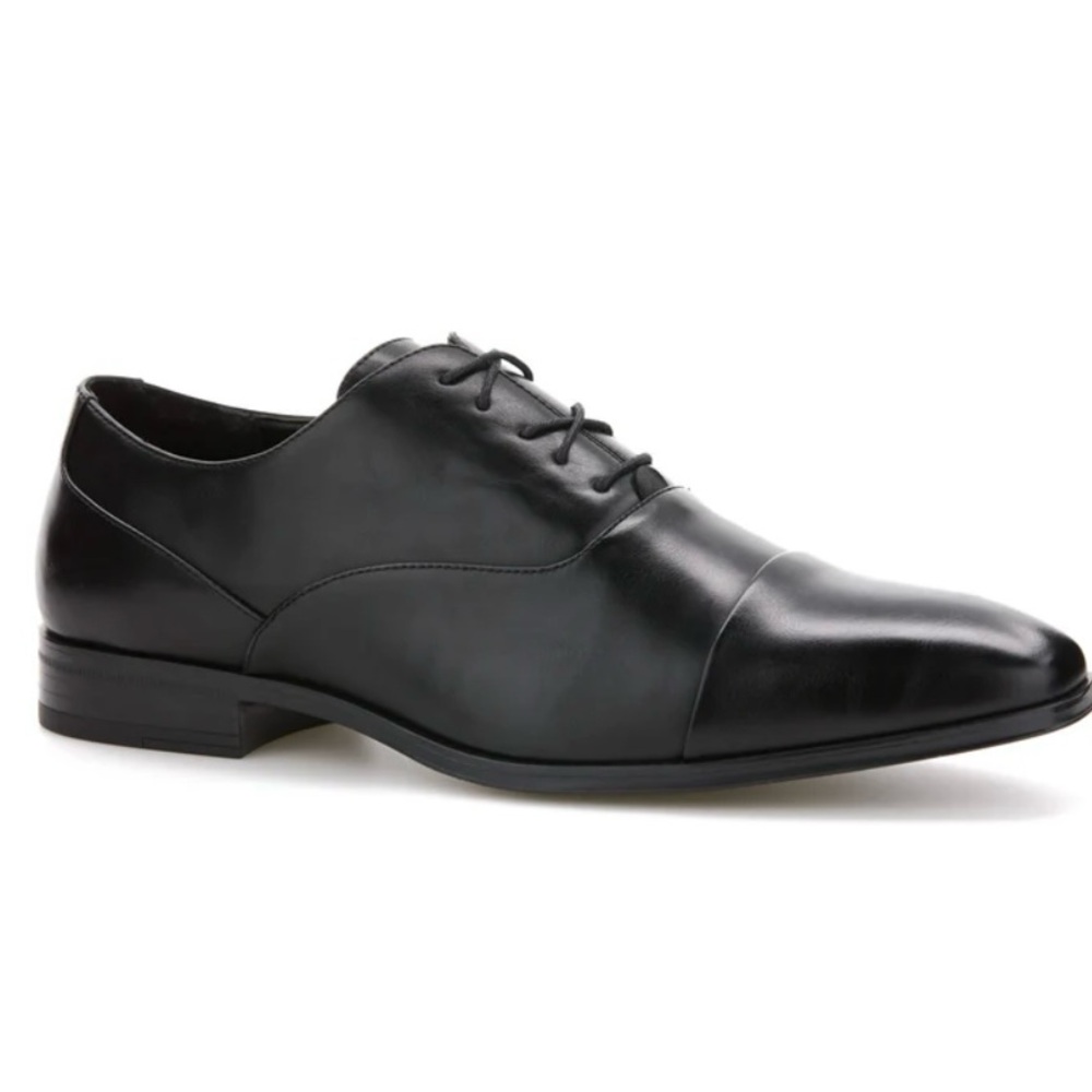 Men's Black Leather Dress Shoes